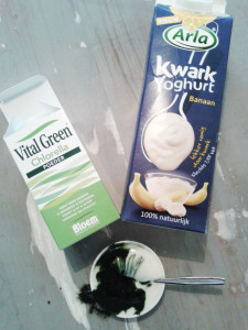 Chlorella met kwark